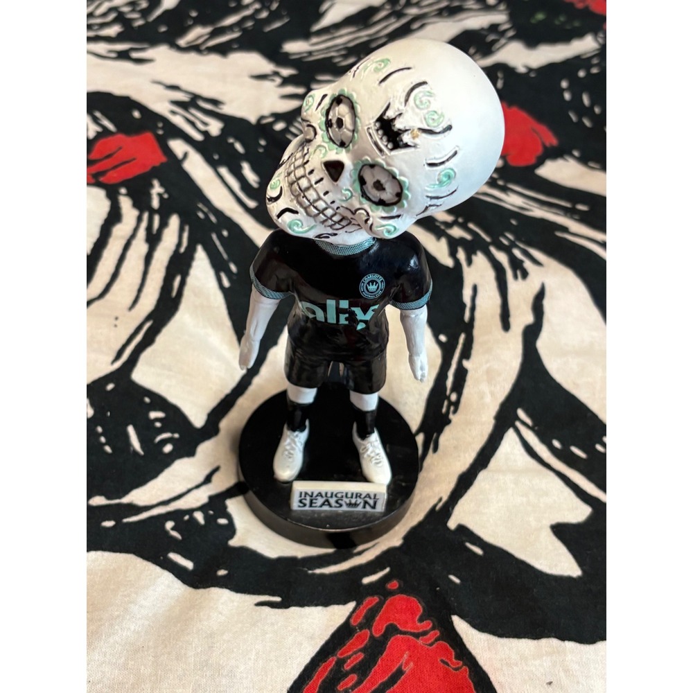Charlotte FC Inaugural Season Sugar Skull Bobblehead MLS Soccer Collectible